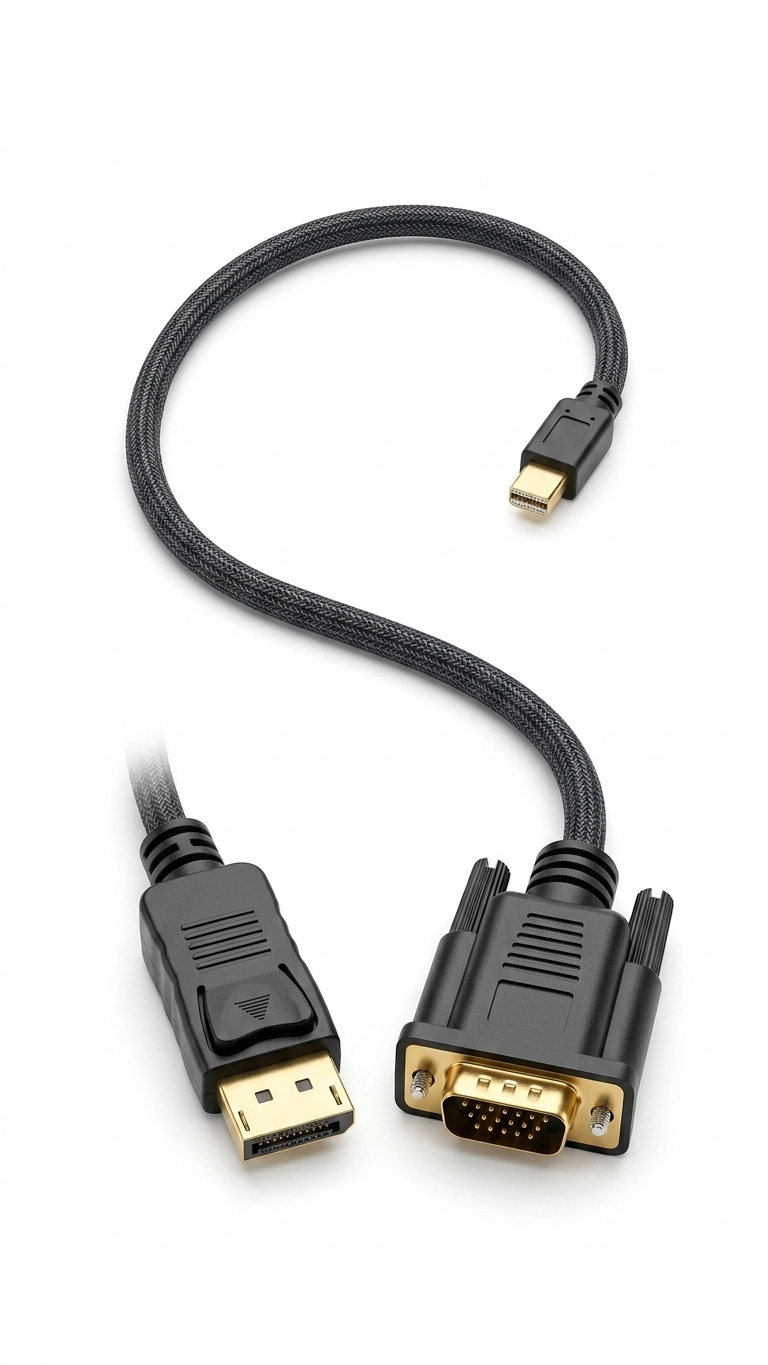 VGA to HDMI Cable – Video Converter Cable for PC, Laptop, Monitor & HDTV