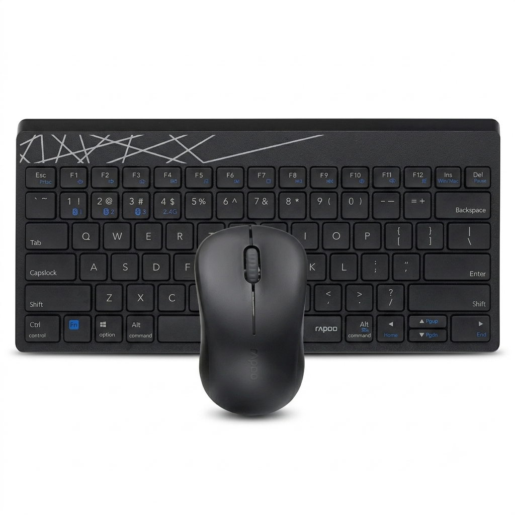 Rapoo 8000M Multi-Mode Bluetooth Keyboard and Mouse Combo - Image 2
